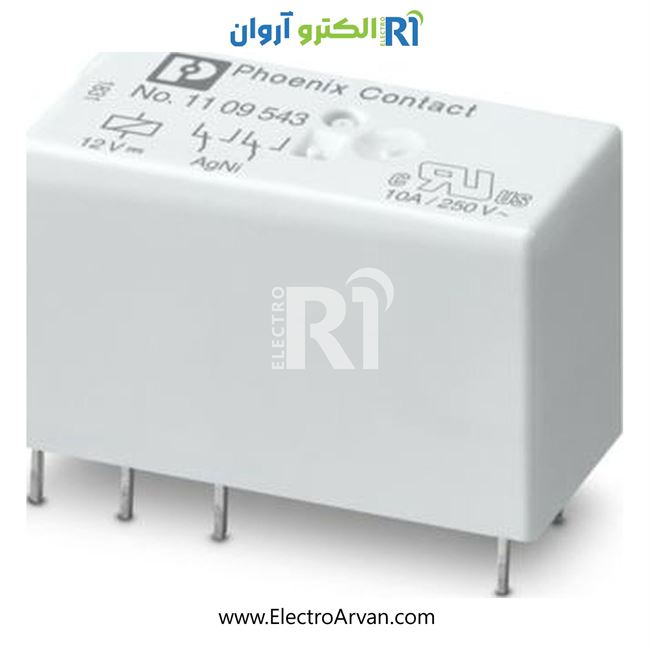 رله سوزنی 12DC دوکنتاکت - 1109543- REL-MR-BL-12DC/21-21