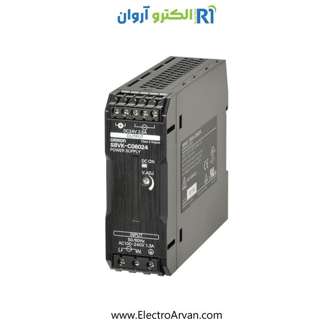 منبع تغذیه امرن 2.5آمپر24ولت-S8VK-C06024