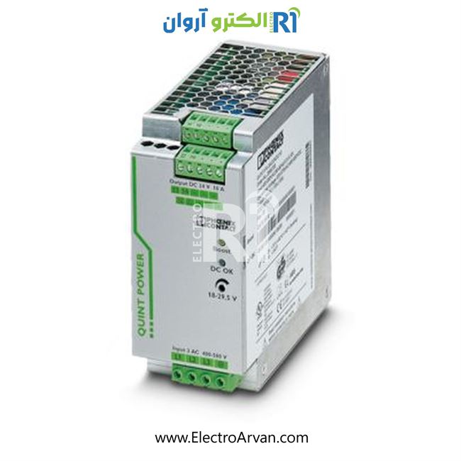 منبع تغذیه فونیکس کنتاکت 10آمپر سه فاز -2866705-QUINT-PS/3AC/24DC/10