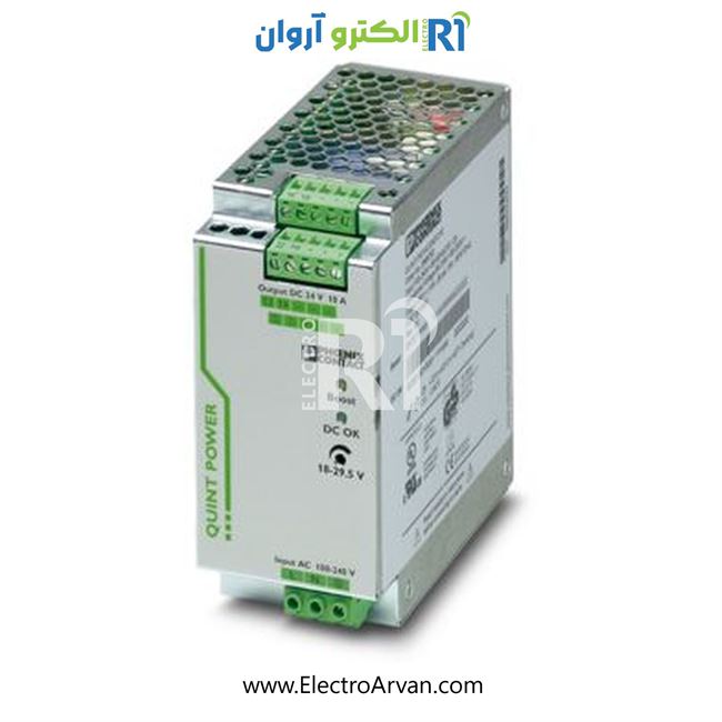منبع تغذیه فونیکس کنتاکت 10آمپر-2866763-QUINT-PS/1AC/24DC/10