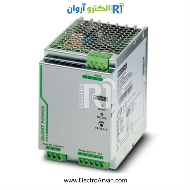 منبع تغذیه فونیکس کنتاکت 20آمپر-2866776-QUINT-PS/1AC/24DC/20