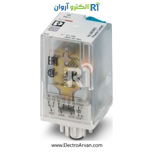 رله شیشه ای 24DC سه کنتاکت - 2903693- REL-OR3/LDP-24DC/3X21