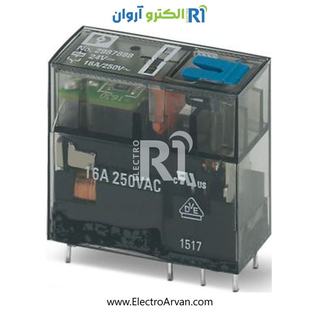 رله شیشه ای 24DC تک کنتاکت - 2987888- REL-MR- 24DC/21HC/MS