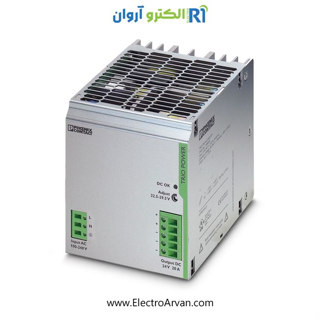 منبع تغذیه 20آمپر فونیکس کنتاکت- TRIO-PS/1AC/24DC/20   -2866381