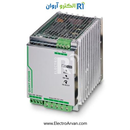 منبع تغذیه فونیکس کنتاکت 40آمپر سه فاز -2866802-QUINT-PS/3AC/24DC/40