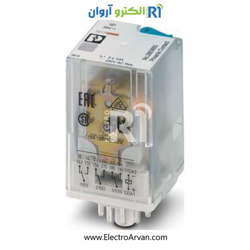 رله شیشه ای 24DC سه کنتاکت - 2903693- REL-OR3/LDP-24DC/3X21