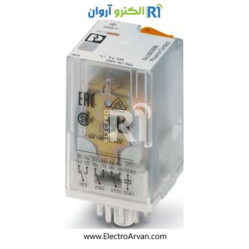 رله شیشه ای 230AC سه کنتاکت - 2903696- REL-OR3/L-230AC/3X21