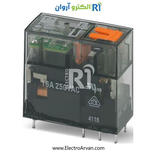 رله شیشه ای 230AC تک کنتاکت - 2987914- REL-MR-230AC/21HC/MS