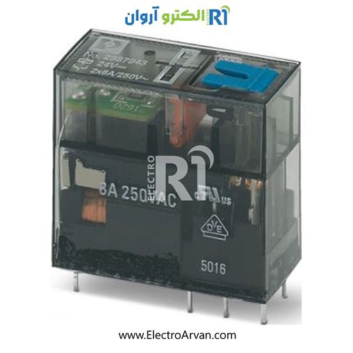 رله شیشه ای 24DC دو کنتاکت - 2987943- REL-MR- 24DC/21-21/MS