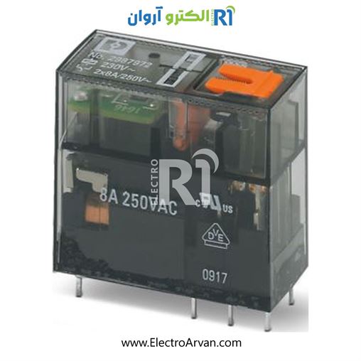 رله شیشه ای 230AC دو کنتاکت - 2987972- REL-MR-230AC/21-21/MS