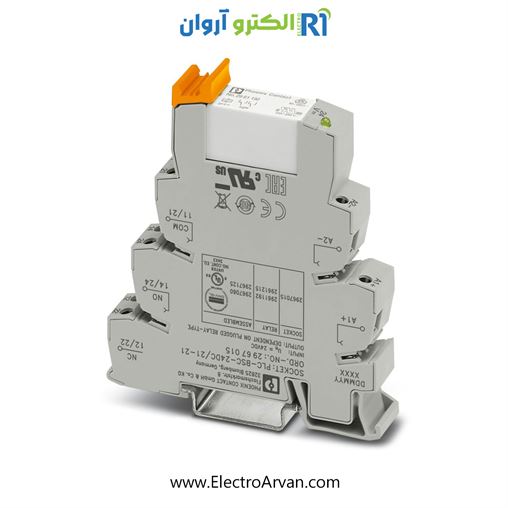 رله پی ال سی فونیکس دو کنتاکت 24ولت PLC-RSC- 24DC/21-21