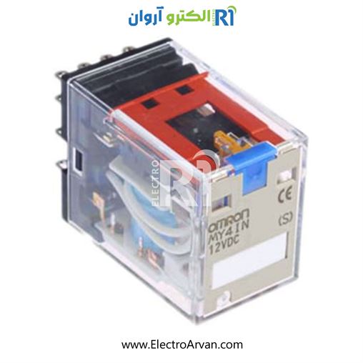 رله 4کنتاکت 12DC-  MY4IN 12DC 