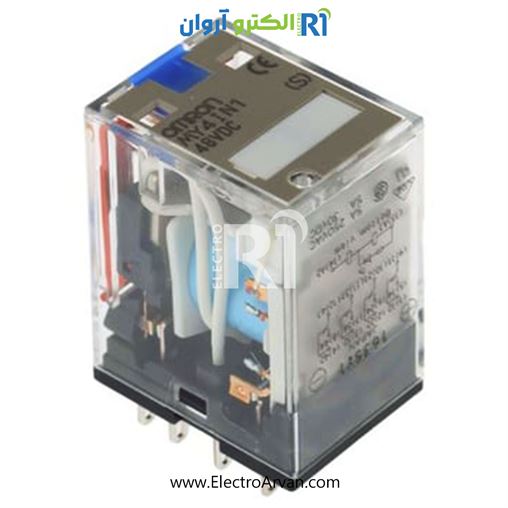 رله 4کنتاکت 48DC-  MY4IN 48DC                       